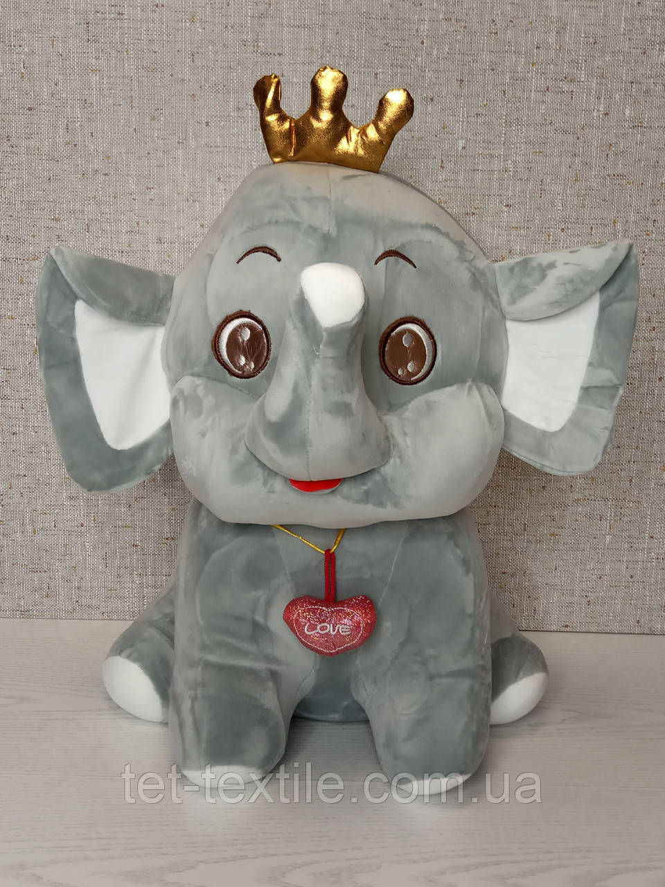 М'яка іграшка з пледом усередині "Слоник" сірий