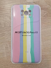 Чехол для Xiaomi Mi 10T Lite / Poco X3 /X3 Pro Silicone Case Rainbow