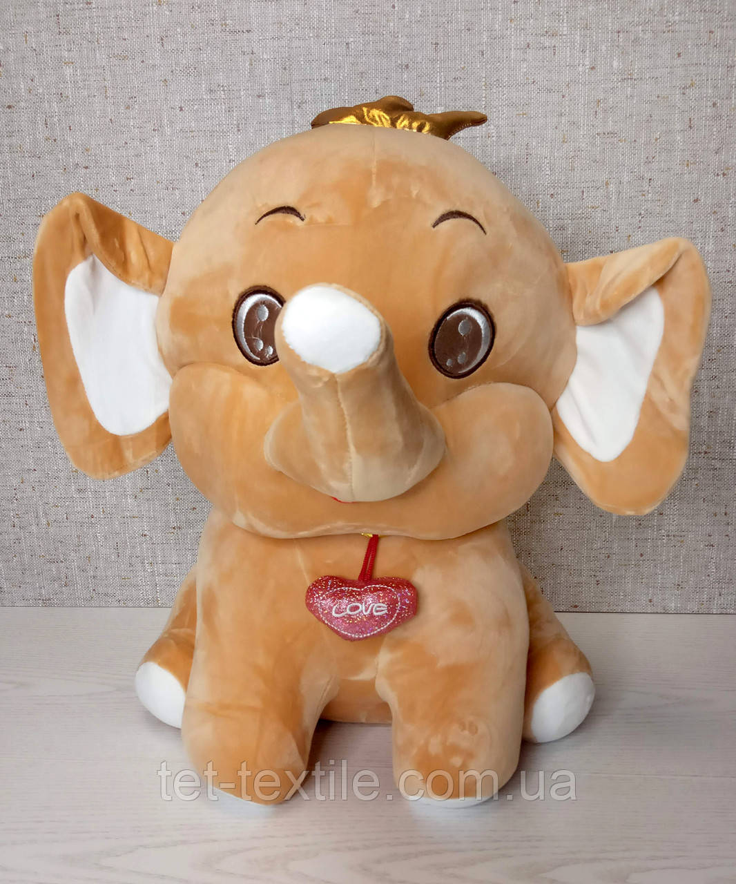 М'яка іграшка з пледом усередині "Слоник" рудий