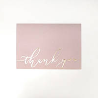 Конверт "Thank you" 162x113 мм, цвет телесно-розовый (cipria rose)