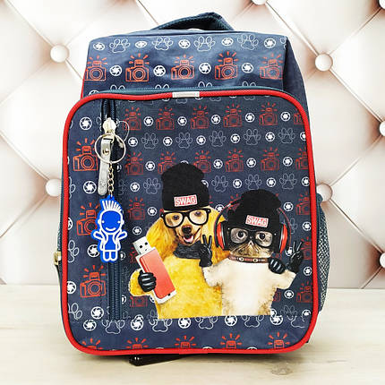 Рюкзак, ранец, портфель школьный серый Bagland Школьник 8 л., фото 1