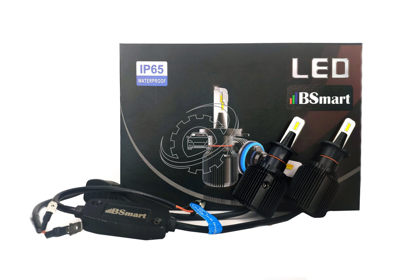 Авто лампи LED світлодіодні BSmart M1 CSP Південна Корея H3 8000Лм 40Вт 12-24В