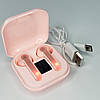 Бездротові навушники з мікрофоном bluetooth навушники в кейсі Bluetooth TWS Pro Рожевий, фото 6
