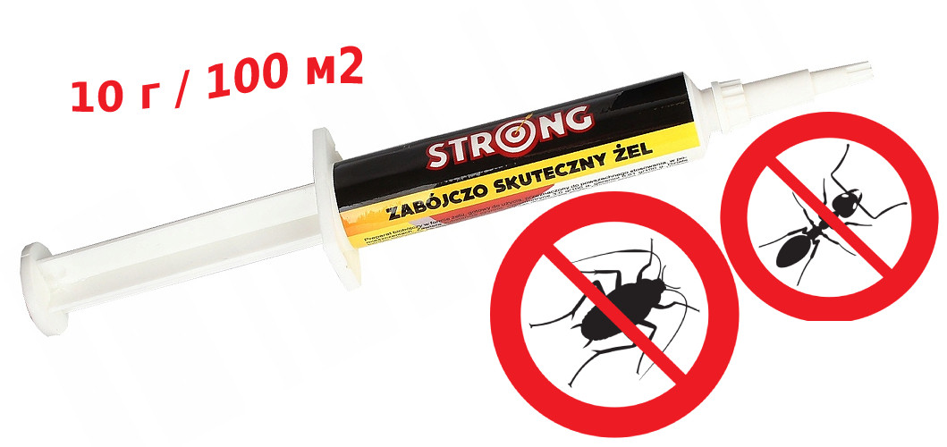 Гель від тарганів та чешуйниць Strong, 10 г / 100м2