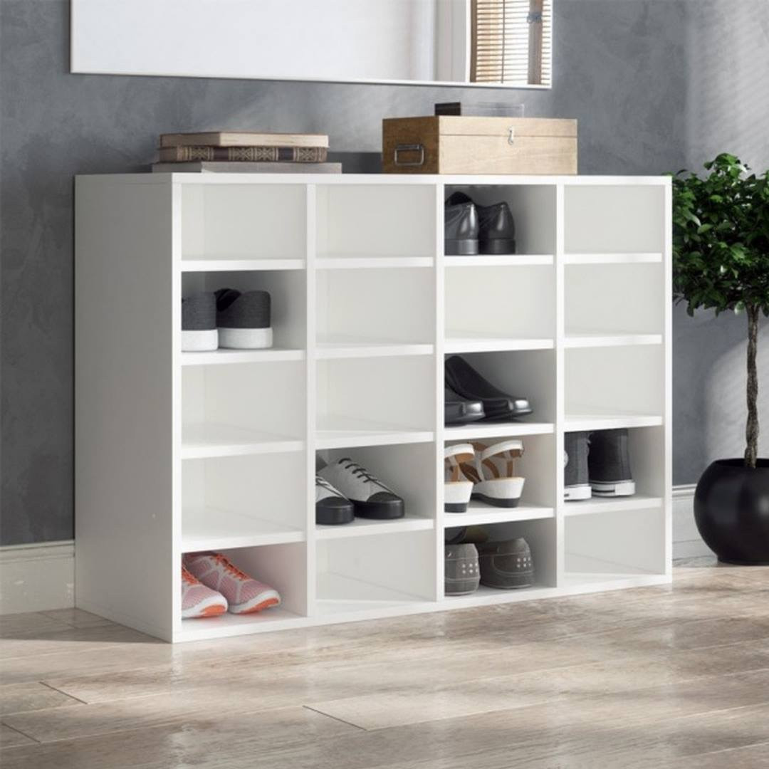 Стелаж для взуття на 20 осередків, полка для взуття, тумба для взуття відкрита, обувница Opendoors, фото 1