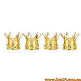 4шт Ковпачки на ніпель у формі Корони ковпачок колеса корона, фото 2