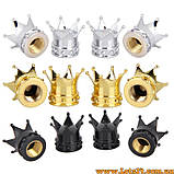 4шт Ковпачки на ніпель у формі Корони ковпачок колеса корона, фото 3