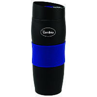 Термокружка Con Brio CB-366 чорно-синя 380 мл з нержавіючої сталі герметична