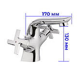 Змішувач для умивальника Mixxus Premium GALAXY 161 (MI0620), фото 2