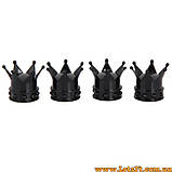 4шт Ковпачки на ніпель у формі Корони ковпачок колеса корона, фото 2