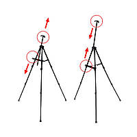 Мольберт дитячий металевий алюмінієвий, тринога 157 см, розкладний, настільний та напольний, художній, студійний