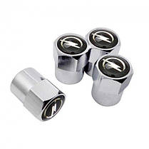 Ковпачки на ніпель з логотипом марки Опель Alitek Pl Short Silver Opel, 4 шт, фото 3