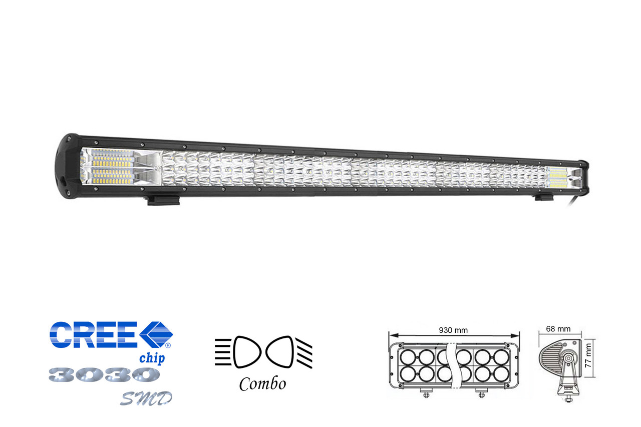 Фара робочого світла F-504W 48 + 120 світлодіодів (3030, CREE) комбіноване світло (COMBO), фото 1