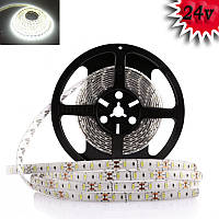 Гнучка світлодіодна стрічка 24V 5М 300 SMD 5630 вологостійка біла (біла основа)