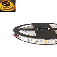 Гнучка світлодіодна стрічка 12V 5М 300 SMD 2835 вологостійка жовта (біла основа)