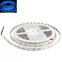 Гнучка світлодіодна стрічка 12V 5М 300 SMD 5050 вологостійка синя (біла основа)
