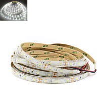 Гнучка світлодіодна стрічка 12V 5М 300 SMD 2835 вологостійка біла (світла основа)