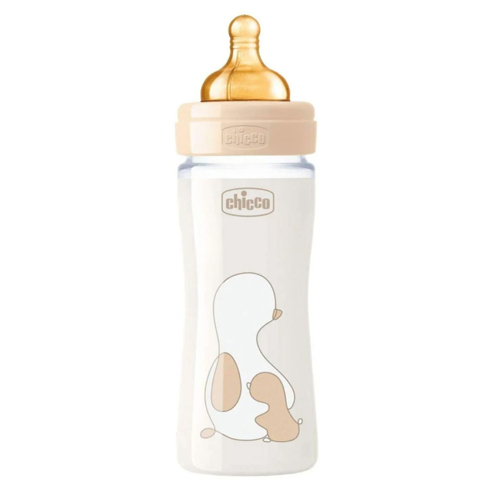Пляшечка скло 240 мл Chicco Original Touch 0m+ (8058664121861)