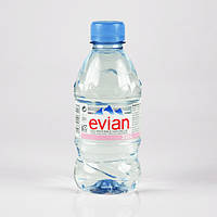 Evian минеральная вода 0,33л