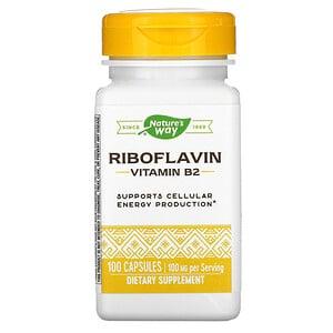 Рибофлавін вітамін B2 (Riboflavin Vitamin B2) 100 мг Nature's Way 100 капсул