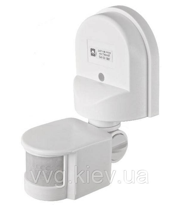 Датчик руху настінний Евросвет SW-01 180° Білий
