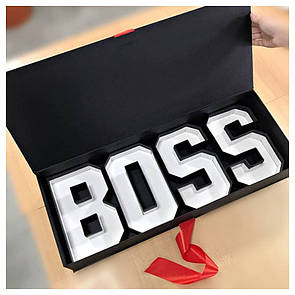 Коробка футляр із літерами BOSS 65*25*10 см