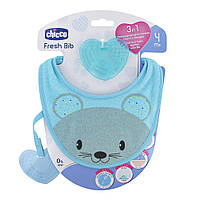 Нагрудник бавовняний для хлопчиків Chicco Fresh Bib (8058664088188)