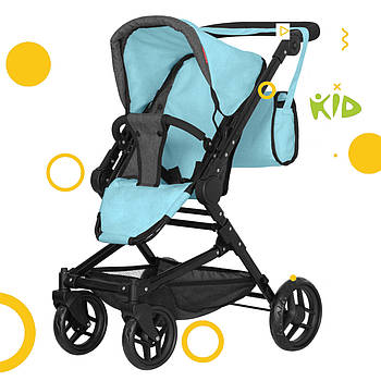 Коляска для ляльок 3 в 1 Carrello Magia 9636 Blue