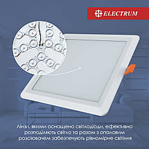 Світильник Cвітлодіодний Electrum Quadro 6W 4000К Вбудований (B-LD-1959), фото 2