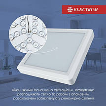 Світильник Світлодіодний Electrum Kvant Накладний 12Вт 4000K (B-LD-1967), фото 2