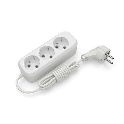 Подовжувач Electrum SB-3 3 розетки, 3 м із заземленням (C-ES-1811), фото 2