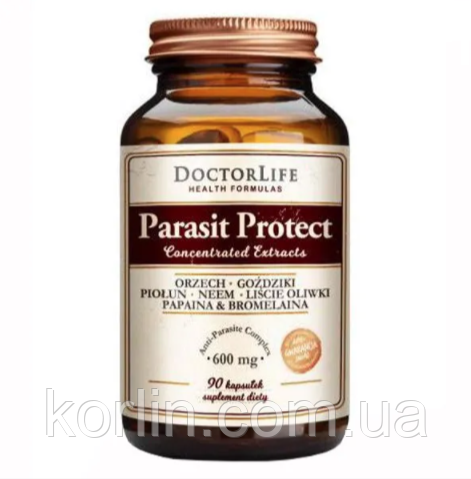 Біодобавка Захист Від Паразитів 90 кап Doctor Life Parasit Protect США Доставка з ЄС