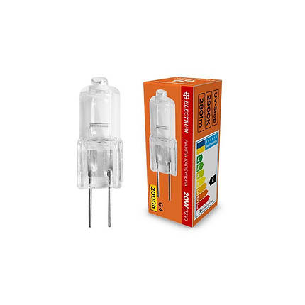 Лампа Галогенна Капсульна Electrum 20W 12V G4 (A-HC-0115), фото 2