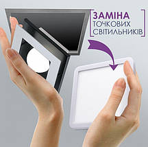 Світильник Світлодіодний ELM Tetra V Вбудований 6W 6500К (26-0061), фото 2