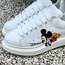 Кросівки жіночі білі Alexander McQueen White/Disney (06486), фото 5