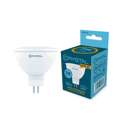 Світлодіодна Лампа Crystal Gold MR-16 3W GU5.3 4000K (MR16-003), фото 2
