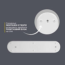 Розетковий Блок (Колодка для подовжувача) Electrum 2 Гнізда з заземленням (C-SM-1775), фото 3