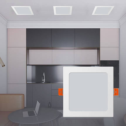 Світильник Cвітлодіодний Electrum Quadro 15W 4000К Вбудований (B-LD-1819), фото 2