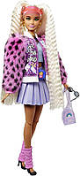 Лялька Барбі Екстра Стильна Модниця Barbie Extra Style Блондинка з косичками Mattel GYJ77, фото 4