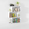 Полиця для книг та іграшок підлогова Opendoors Книжкова етажерка / Стелаж для дому офісу на 3 полиці, фото 6