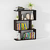 Полиця для книг та іграшок підлогова Opendoors Книжкова етажерка / Стелаж для дому офісу на 3 полиці, фото 4
