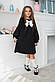 Детское школьное платье 639  "Рукава Бант Контраст", фото 6