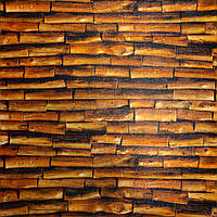 3д панель под дерево Прутья Бамбук самоклеющиеся 3d панели для стен доски принт декор 700x700x5 мм