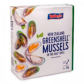 Мідія варено-морожена зелені в напівмушлі, 1 кг Нова Зеландія