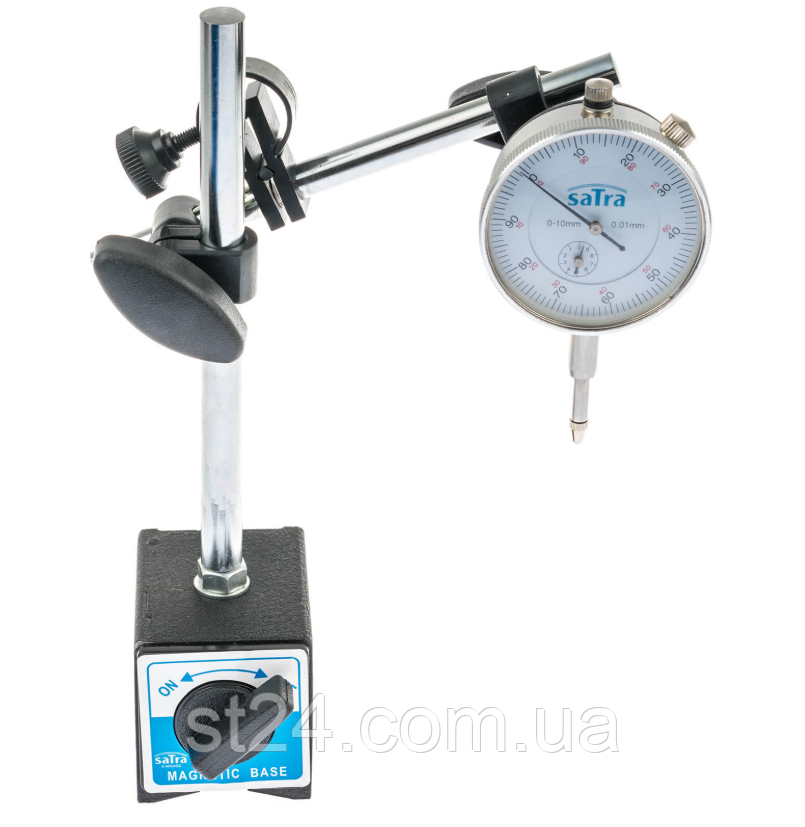 Магнітний Штатив + стрілочний індикатор SATRA S-MAHO2, фото 1