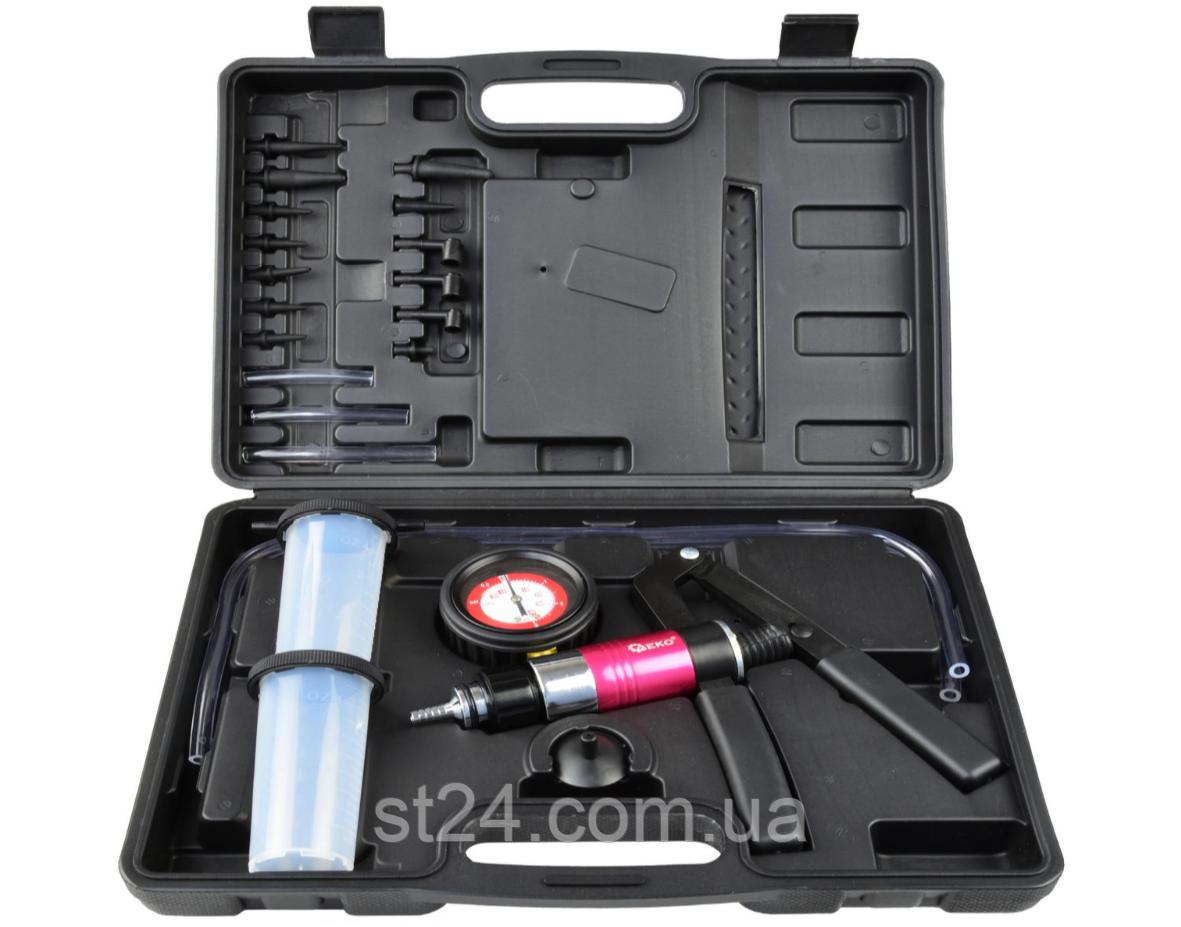 Ручний шприц для відкачування масла (набір) GEKO G01155, фото 1