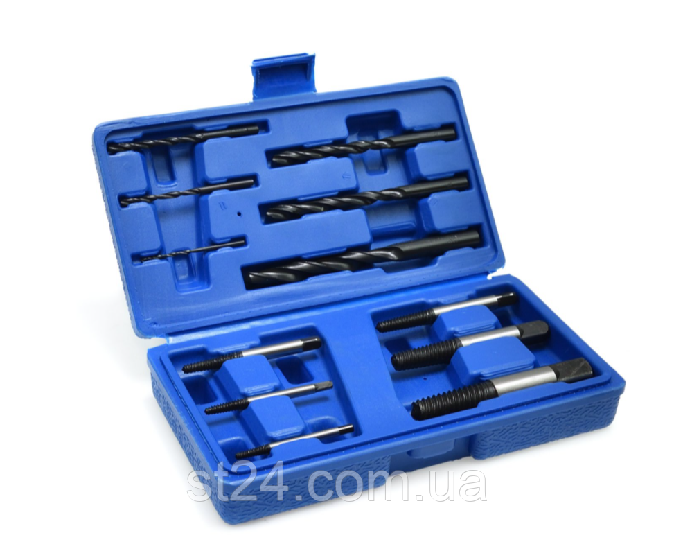 Набір екстракторів і свердел HSS, 12 одиниць GEKO G30034, фото 1