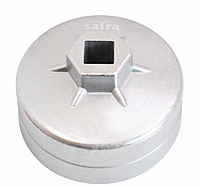 Съемник масляного фильтра "чашка" 74 мм (1/2" 14 гр.) SATRA S-WG7414