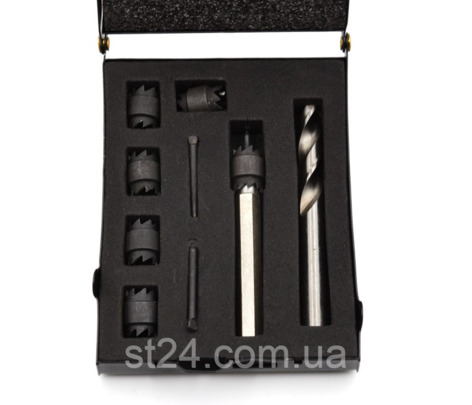 Набір фрез та розгорток М8-М10, 9 одиниць GEKO G02797, фото 1