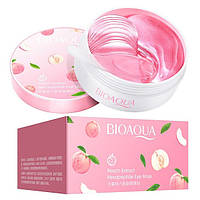 Восстанавливающие патчи с персиком Bioaqua Peach Extract Нexapeptide Eye Mask, 60 шт